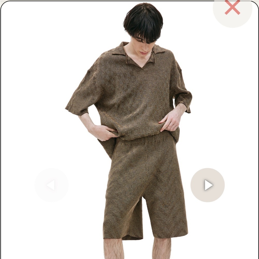 Isa Boulder Lenticular Shorts - Brown
